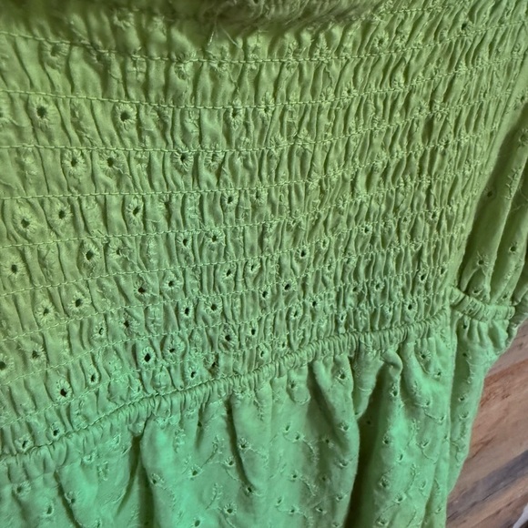 Green Ruffle Strap Dress - Picture 5 of 6